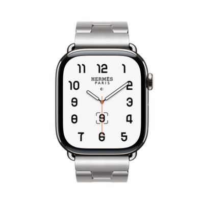 2531 Apple Watch エルメス　ホワイト　白　レザーバンド　41㎜ Apple Watch Hermès | Hermès USA